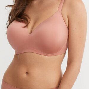 BARE Wire Free Smoothing T Shirt Bra Ash Rose Style B10246 38G